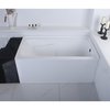 Aqua Eden Alcove Bathtubs, 54 L, 30 W, White, Acrylic VTAP543023R